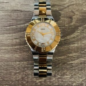 Two tone guess watch